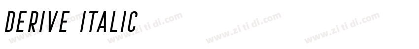 Derive Italic字体转换